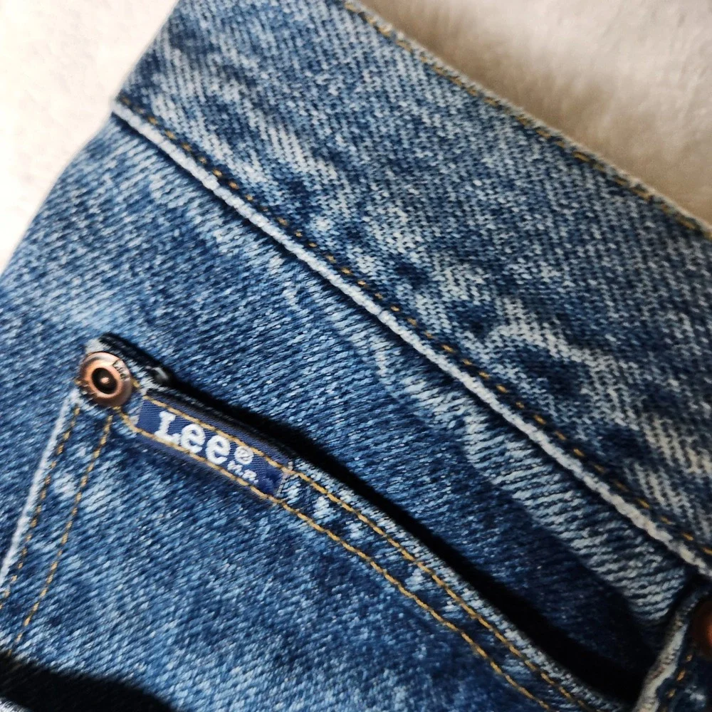 Lee Jeans Mens 42x34 Blue Denim Relaxed Fit‎ Classic Casual Pants